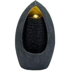 Fontaine de jardin lumineuse design chute d'eau H40cm
