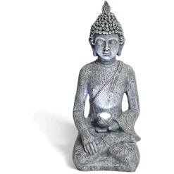 Fontaine de jardin solaire LED Bouddha H22,5cm < Gifi Best