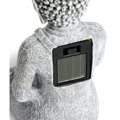 Fontaine de jardin solaire LED Bouddha H22,5cm < Gifi Best