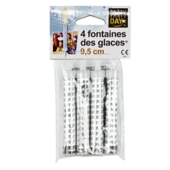 Fontaine des glaces plastique bleu H.9,5 cm