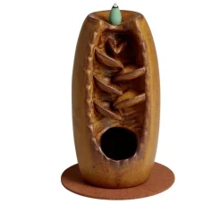 Fontaine à encens grès marron Ø10xH20cm < Gifi Online