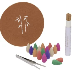 Fontaine à encens grès marron Ø10xH20cm < Gifi Online