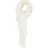Foulard plissé lurex polyester blanc 75x180cm < Gifi
