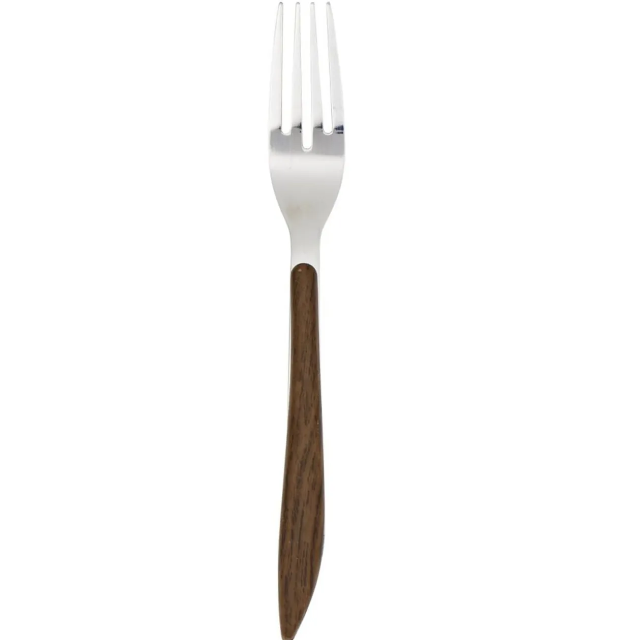 Fourchette L21cm acier manche marron