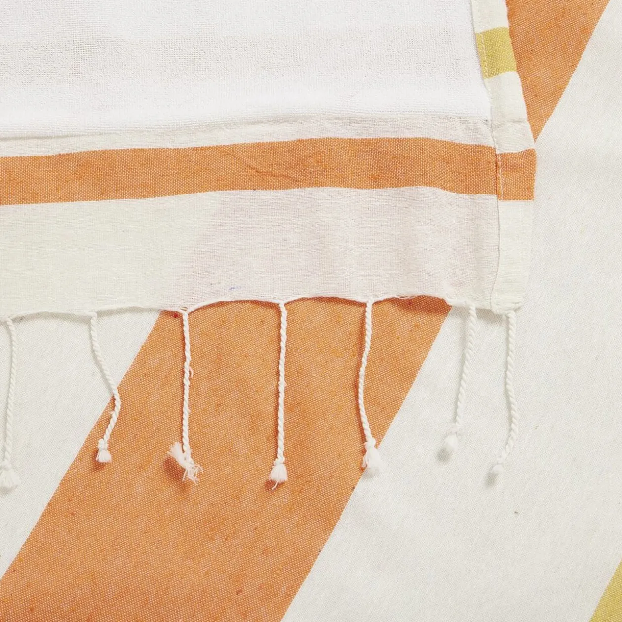 Fouta de plage 1 personne doublée éponge bayadère rayures colorées 90x170cm