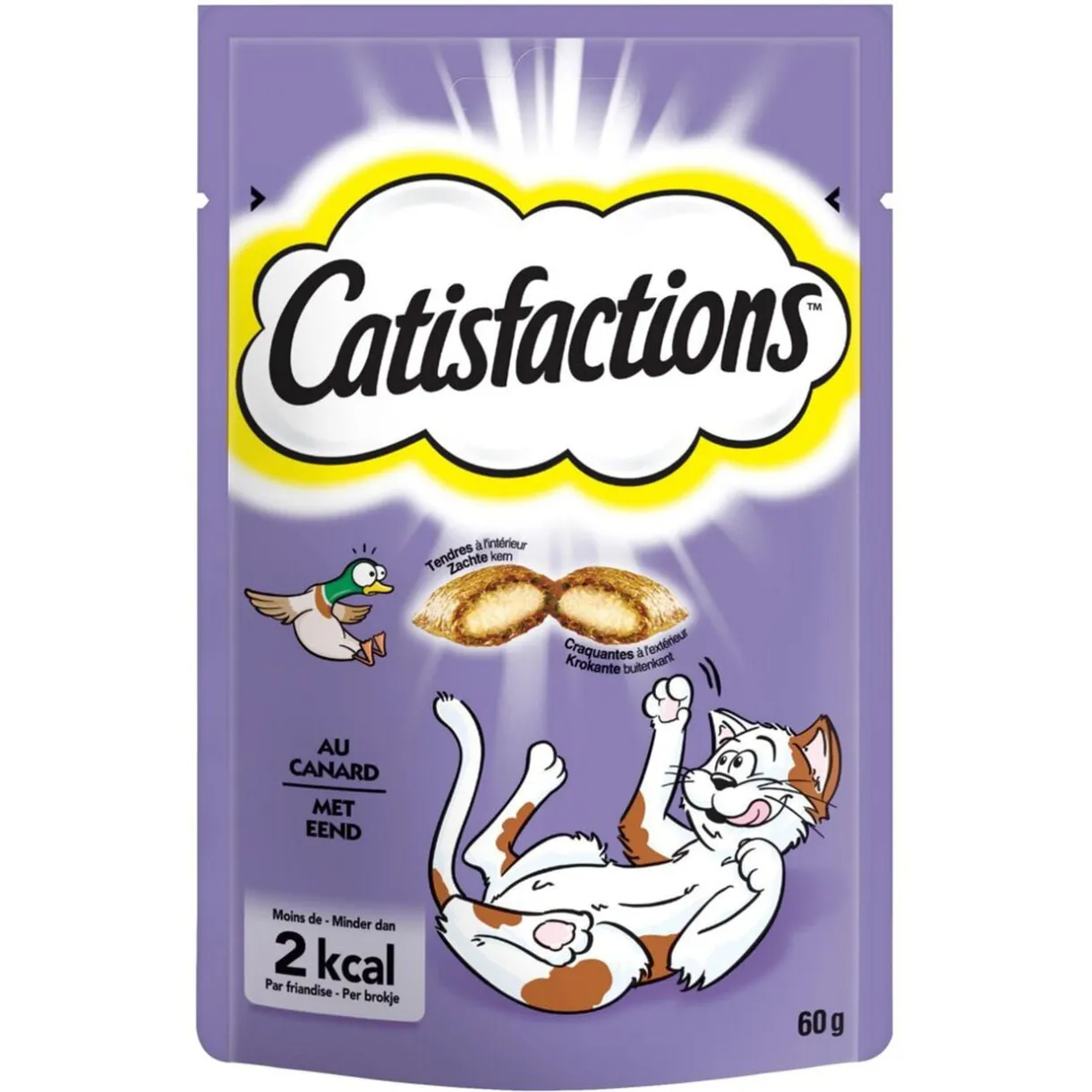 Friandise pour chat Castisfactions saveur canard sachet 60g < Gifi Outlet