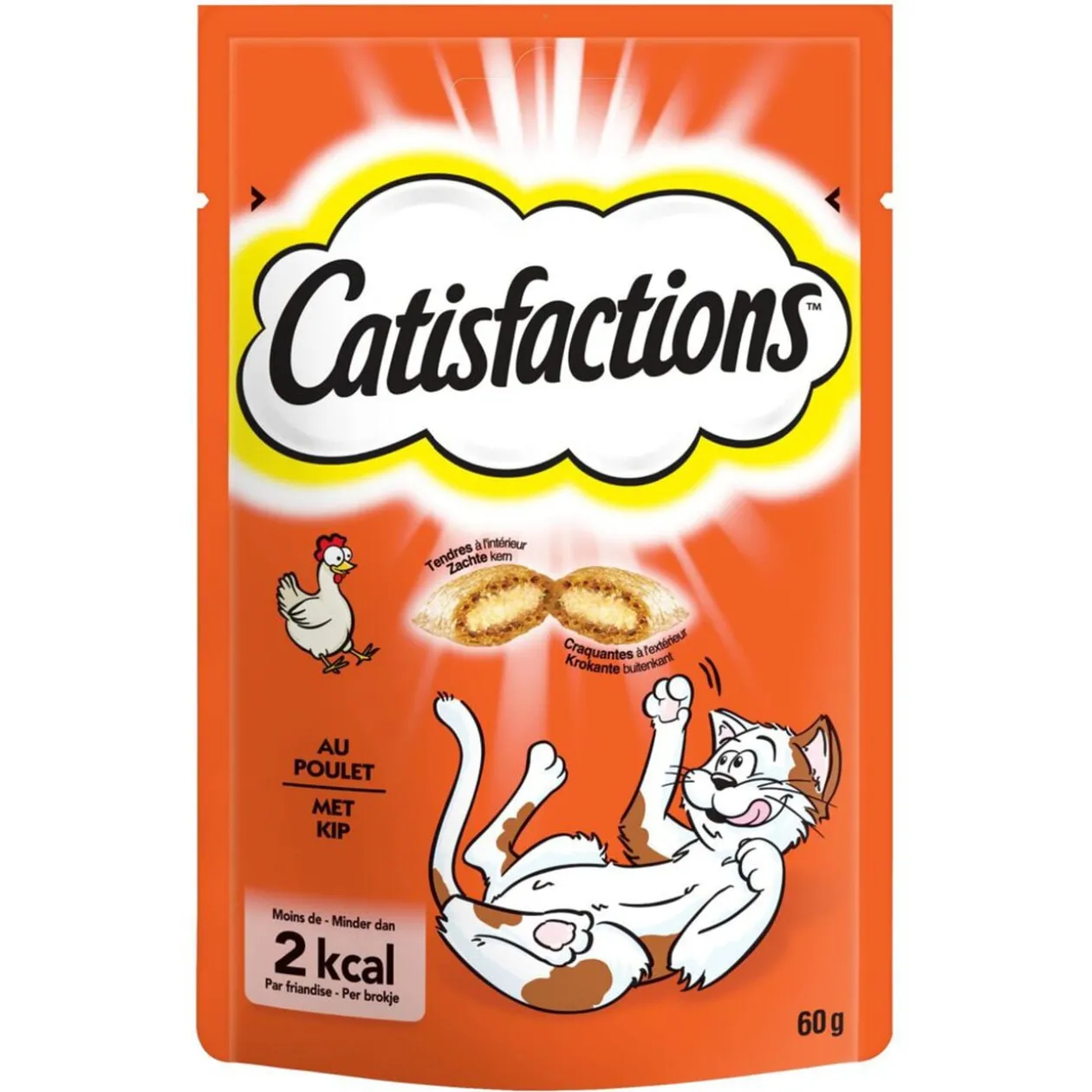 Friandise pour chat Castisfactions saveur poulet sachet 60g