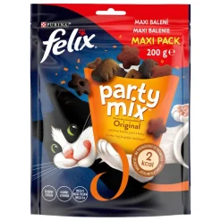 Friandise pour chat Félix party mix saveur poulet et dinde sachet 200g