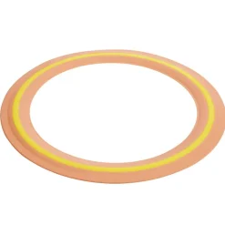 Frisbee disque volant en caoutchouc et plastique rouge corail Ø28,5cm
