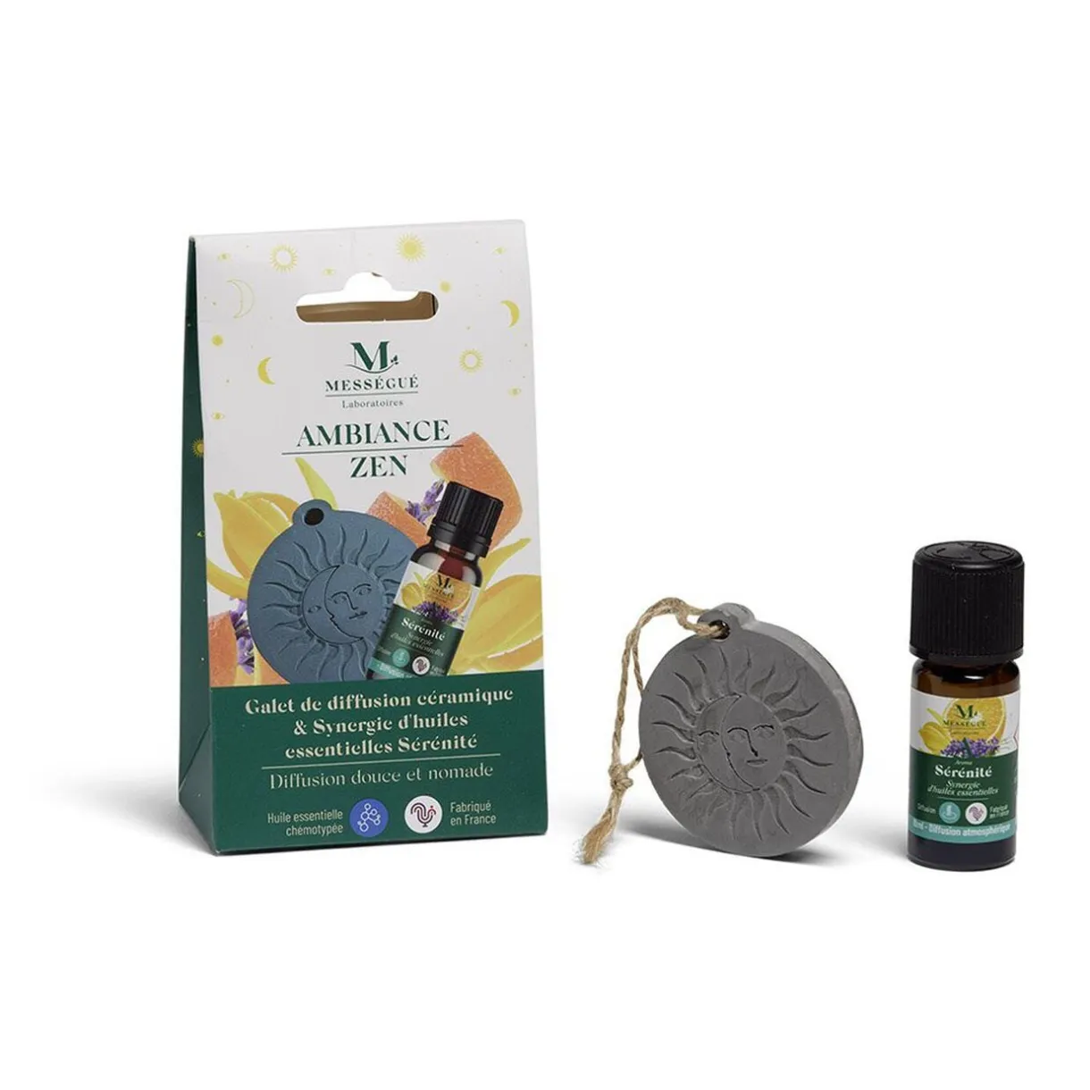 Galet diffusion céramique et synergie huiles essentielles sérénité Mességué < Gifi Sale