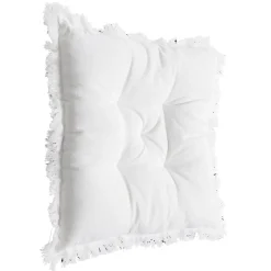 Galette de chaise carrée à franges 40x40cm (3 modèles) < Gifi Discount