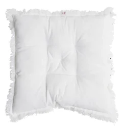 Galette de chaise carrée à franges 40x40cm (3 modèles) < Gifi Discount
