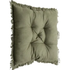 Galette de chaise carrée à franges 40x40cm (3 modèles) < Gifi Discount