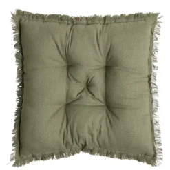 Galette de chaise carrée à franges 40x40cm (3 modèles) < Gifi Discount