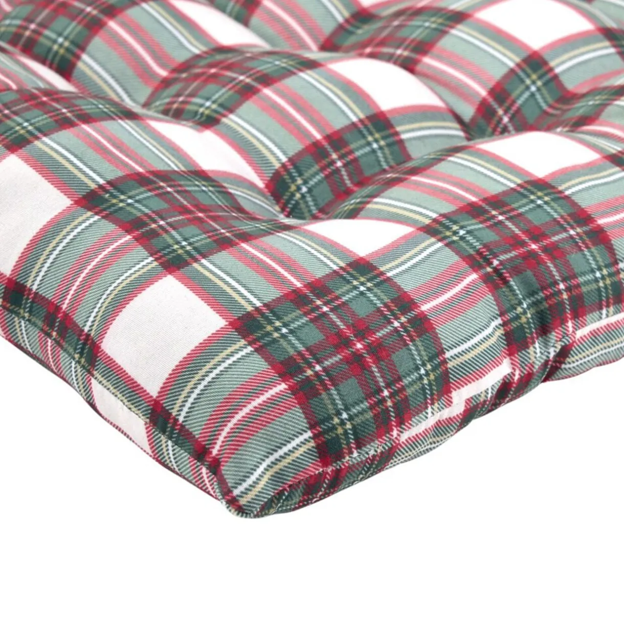 Galette de chaise carrée imprimée motif Noël 38X38X4 cm (2 modèles) < Gifi Outlet