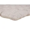 Galette de chaise carrée motif botanique beige 40x40cm
