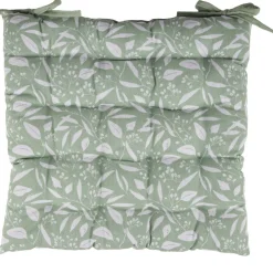 Galette de chaise carrée motif liberty vert 40x40cm < Gifi Outlet
