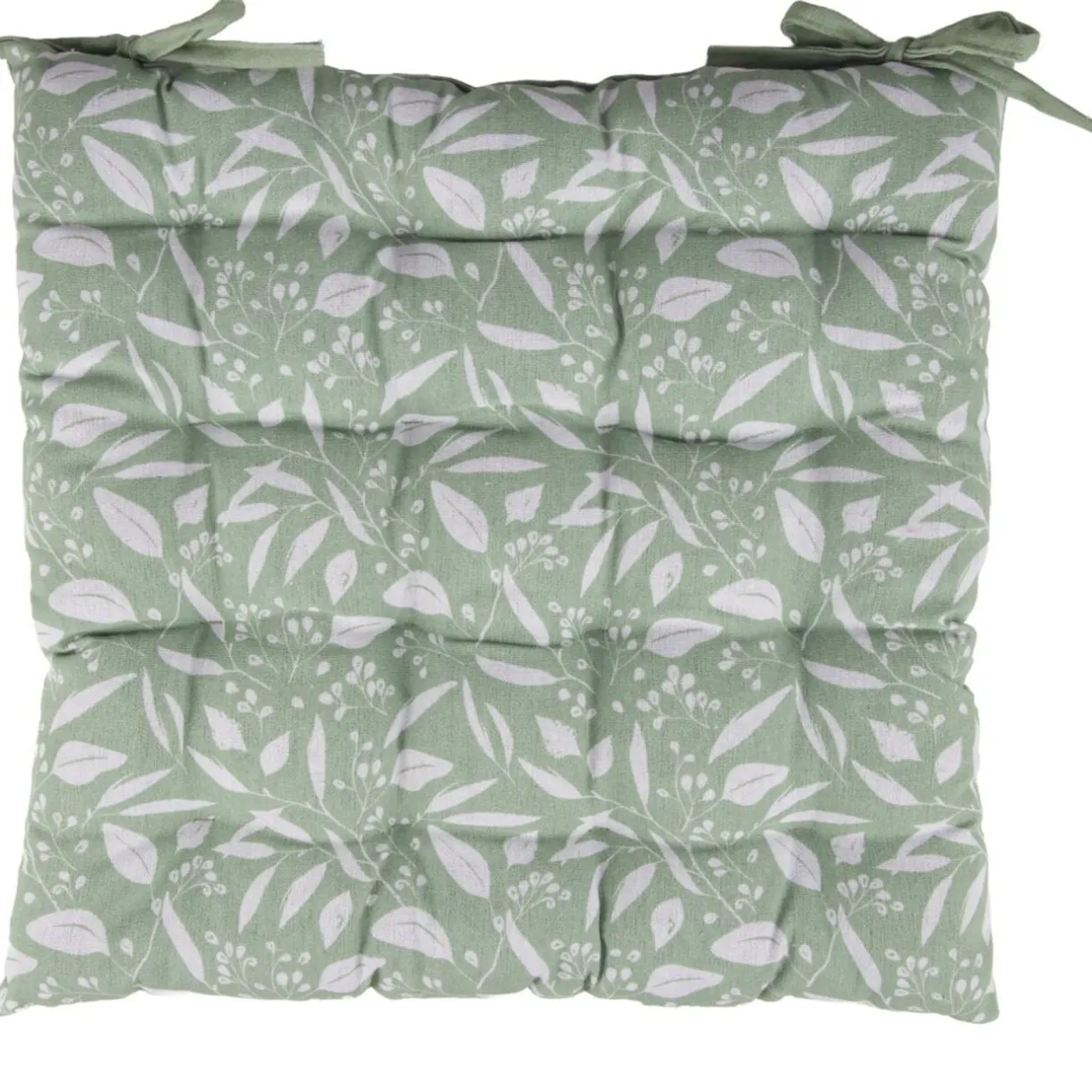 Galette de chaise carrée motif liberty vert 40x40cm < Gifi Outlet