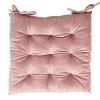 Galette de chaise carrée à nouettes 9 points polyester couleur unie (3 modèles) < Gifi Best