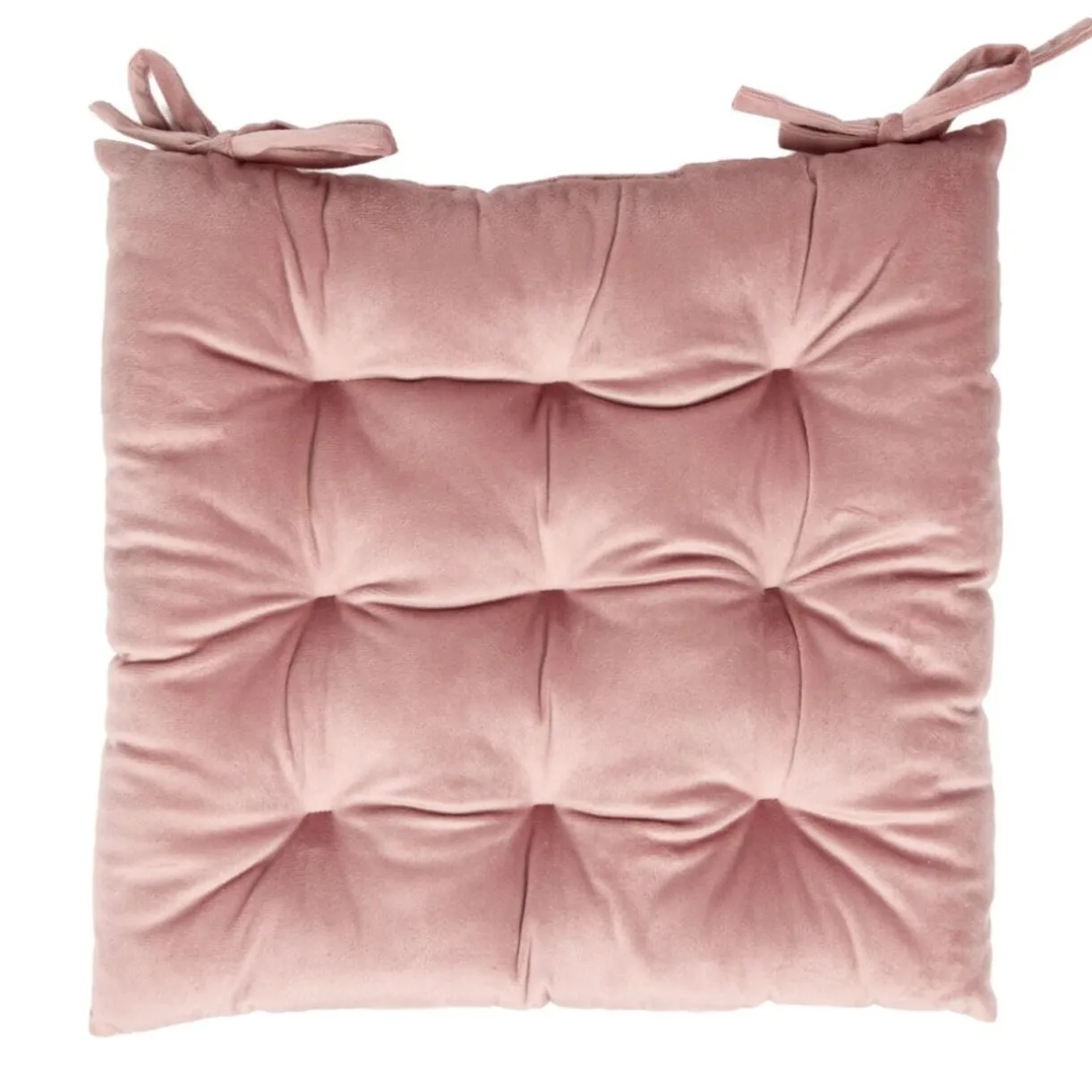 Galette de chaise carrée à nouettes 9 points polyester couleur unie (3 modèles) < Gifi Best