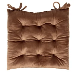 Galette de chaise carrée à nouettes 9 points polyester couleur unie (3 modèles) < Gifi Best