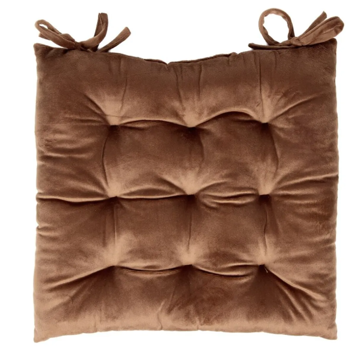 Galette de chaise carrée à nouettes 9 points polyester couleur unie (3 modèles) < Gifi Best