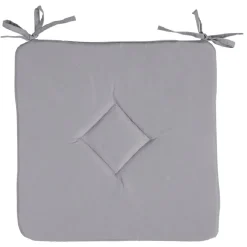 Galette de chaise carrée unie