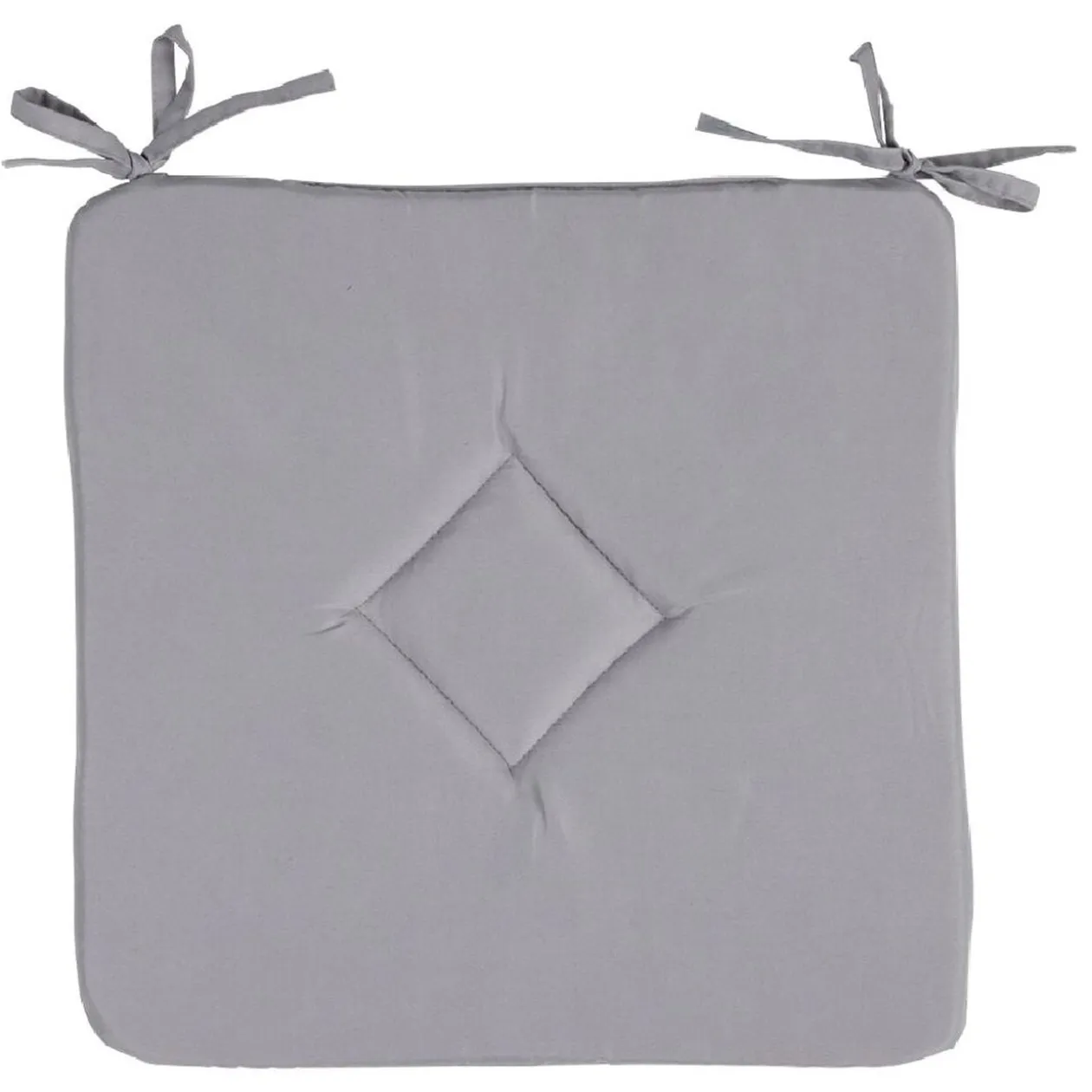 Galette de chaise carrée unie