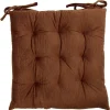 Galette de chaise carrée velours embossé 9 points polyester uni (3 modèles) < Gifi Hot