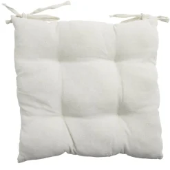Galette de chaise carrée 38x38cm blanc écru < Gifi Online