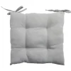 Galette de chaise carrée 38x38cm grise < Gifi Online