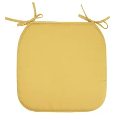 Galette de chaise carrée 38x38cm jaune < Gifi New