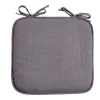 Galette de chaise carrée 38x36cm à nouettes polycoton gris < Gifi Best
