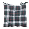 Galette de chaise carré tissu motif Noël 40x40cm (4 modèles)