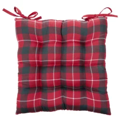 Galette de chaise carré tissu motif Noël 40x40cm (4 modèles)