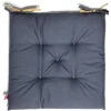 Galette de chaise de jardin polyester uni jaune biface gris - 40x40cm < Gifi Discount