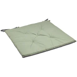 Galette de chaise de jardin réversible uni gris biface vert < Gifi Hot