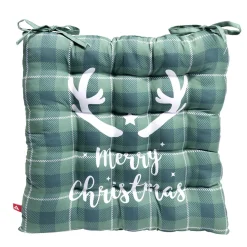 Galette de chaise Noël carrée 40x40cm - 4 modèles