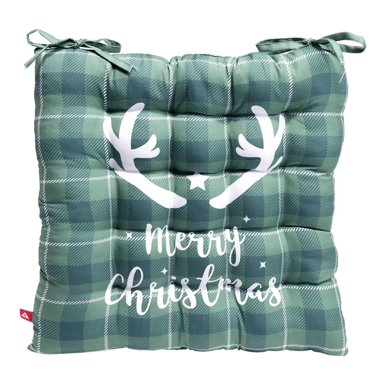 Galette de chaise Noël carrée 40x40cm - 4 modèles