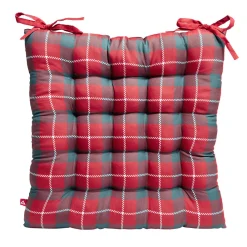 Galette de chaise Noël carrée 40x40cm - 4 modèles