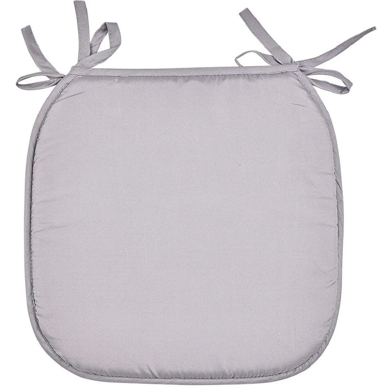 Galette de chaise polyester gris