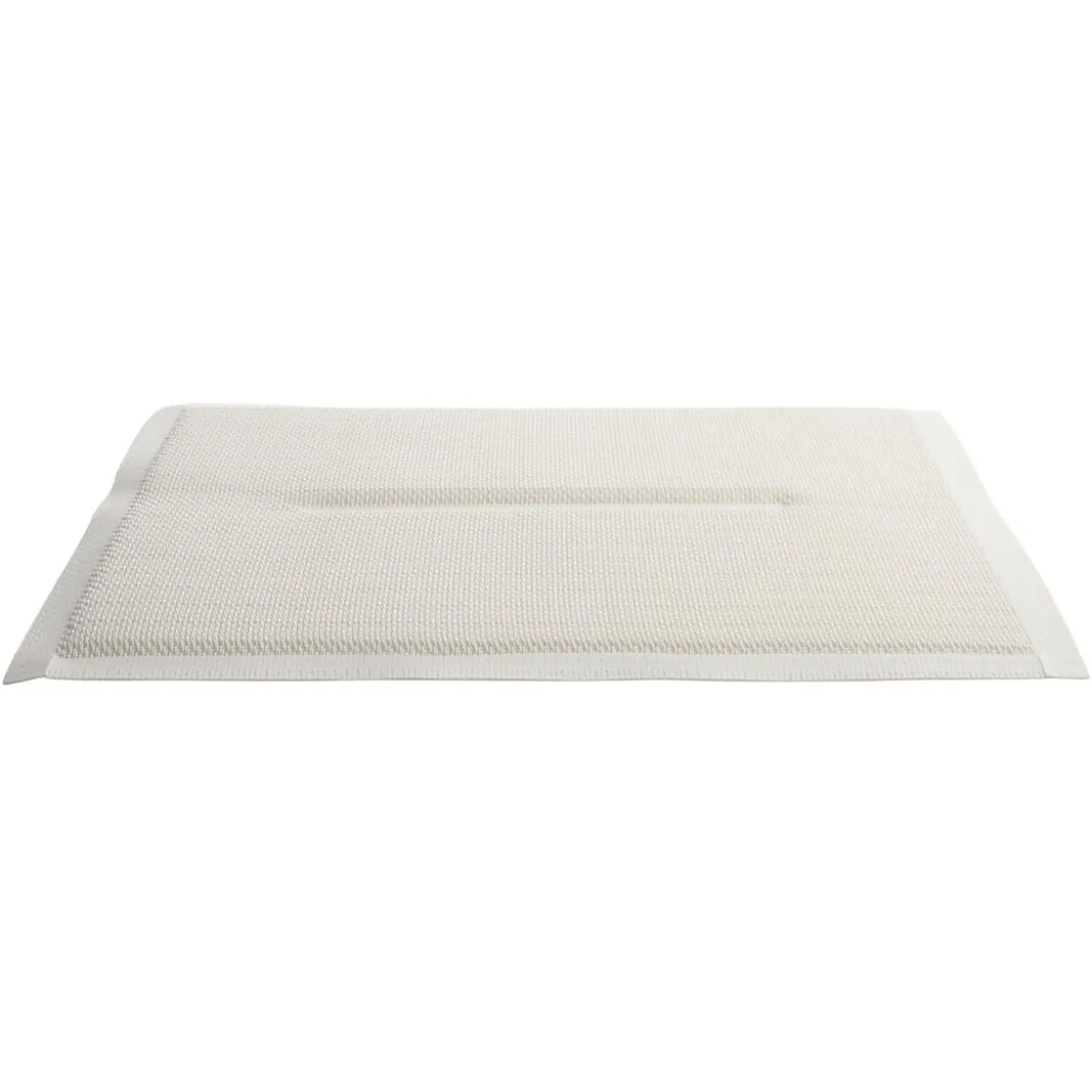 Galette de chaise rectangulaire textilène beige 35x40cm