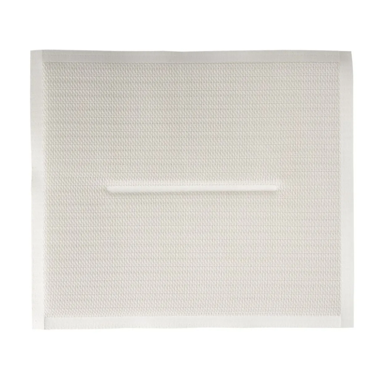 Galette de chaise rectangulaire textilène beige 35x40cm