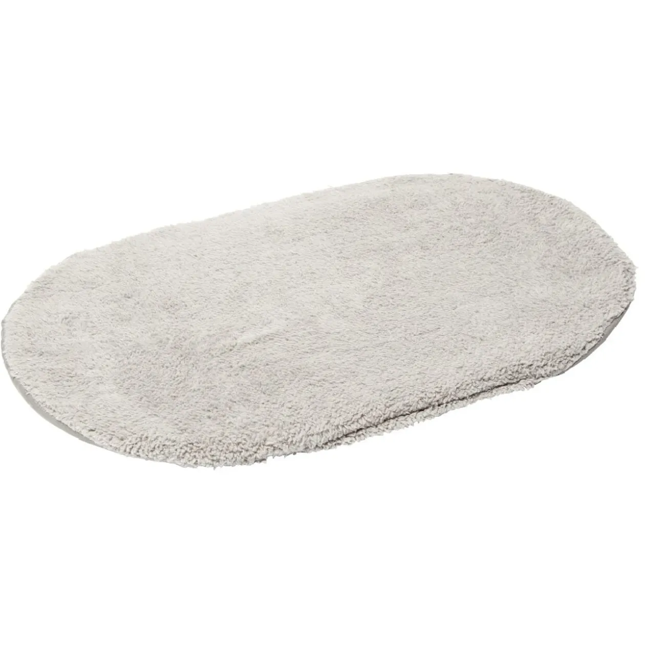 Galette pour chien ovale gris clair 37x60cm