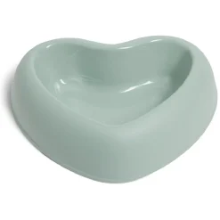 Gamelle antidérapante forme coeur plastique 26,5x22x6,5cm - 2 coloris < Gifi