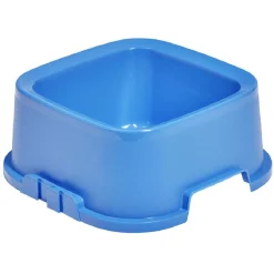 Gamelle carrée bleue 3,2 L - plastique 29x29xH12cm