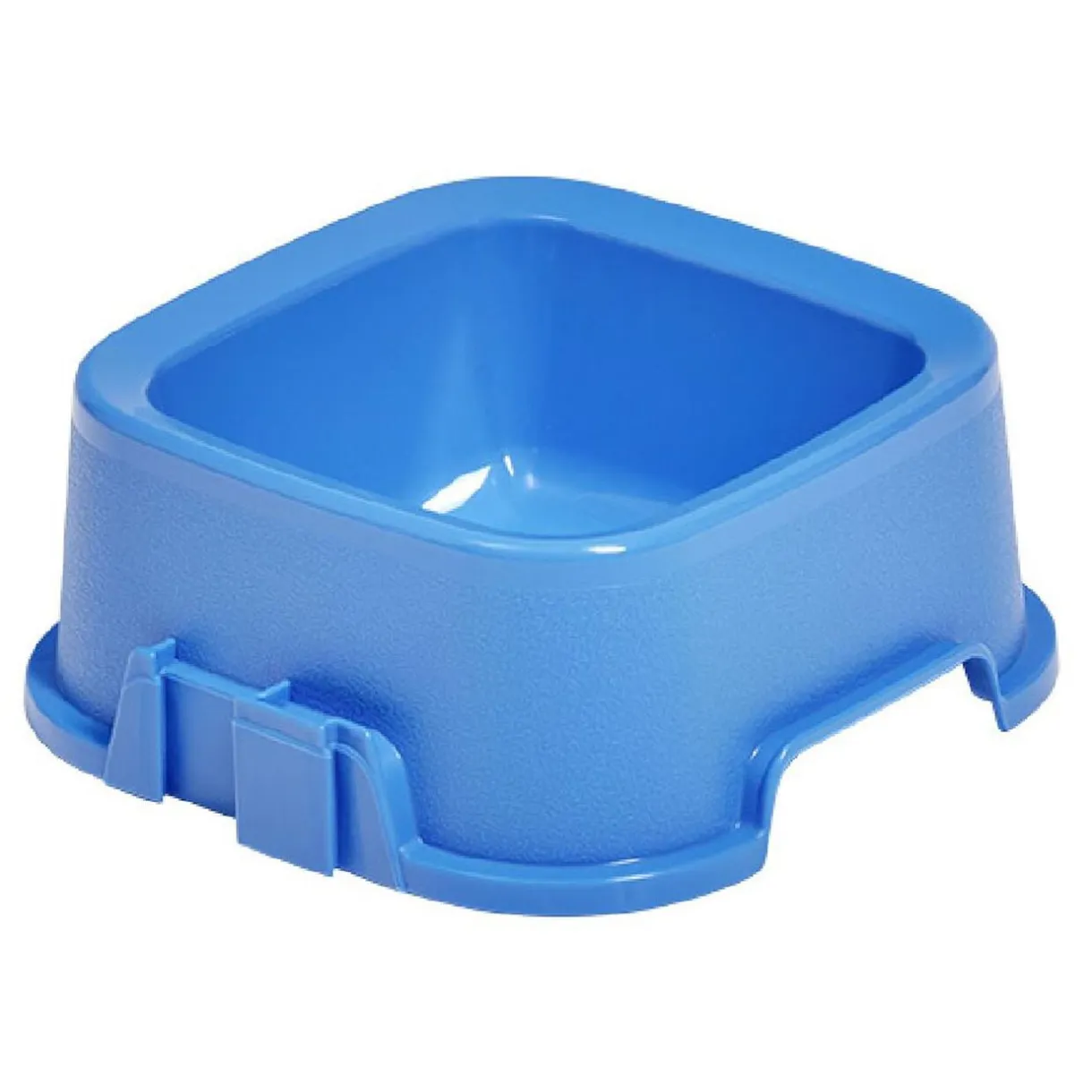 Gamelle carrée bleue 500ml - plastique 16,6x16,6xH6,5cm < Gifi