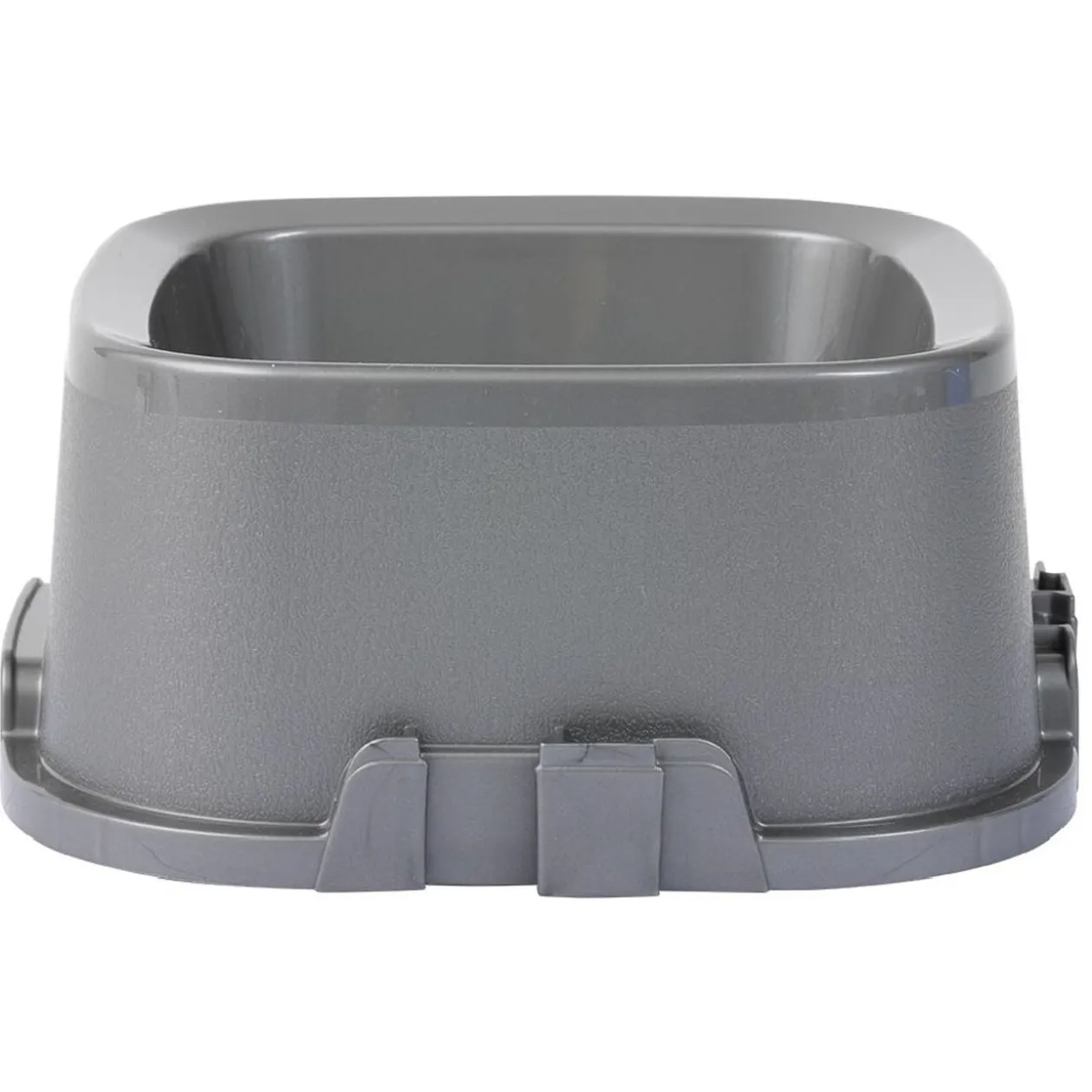Gamelle carrée grise 3,2 L - plastique 29x29xH12cm