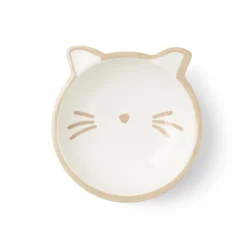 Gamelle pour chat céramique blanc oreilles de chat Ø13cm