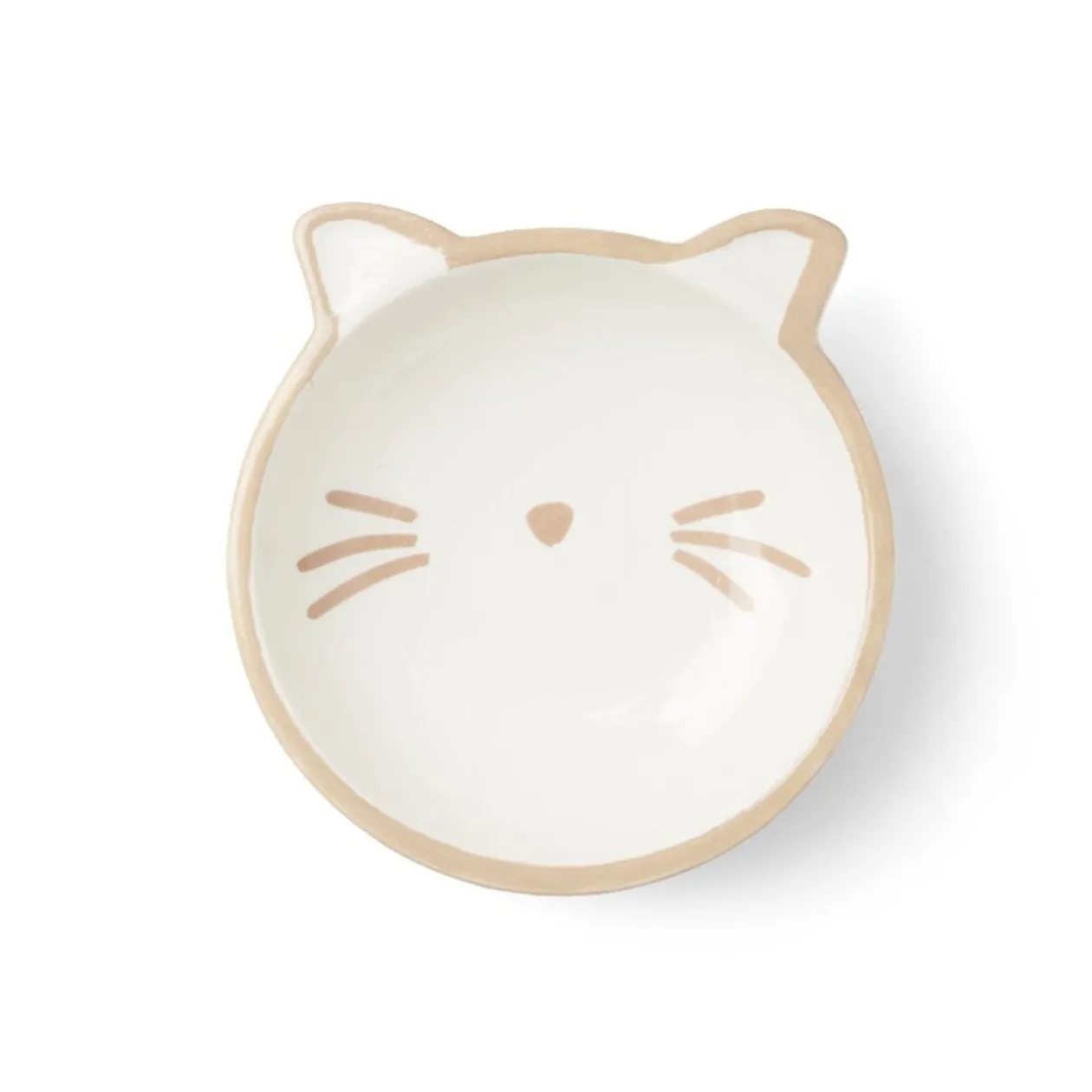 Gamelle pour chat céramique blanc oreilles de chat Ø13cm